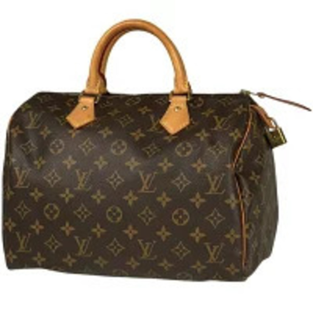 Louis Vuitton Speedy Boston Bag Commuter Handbag Monogram Brown